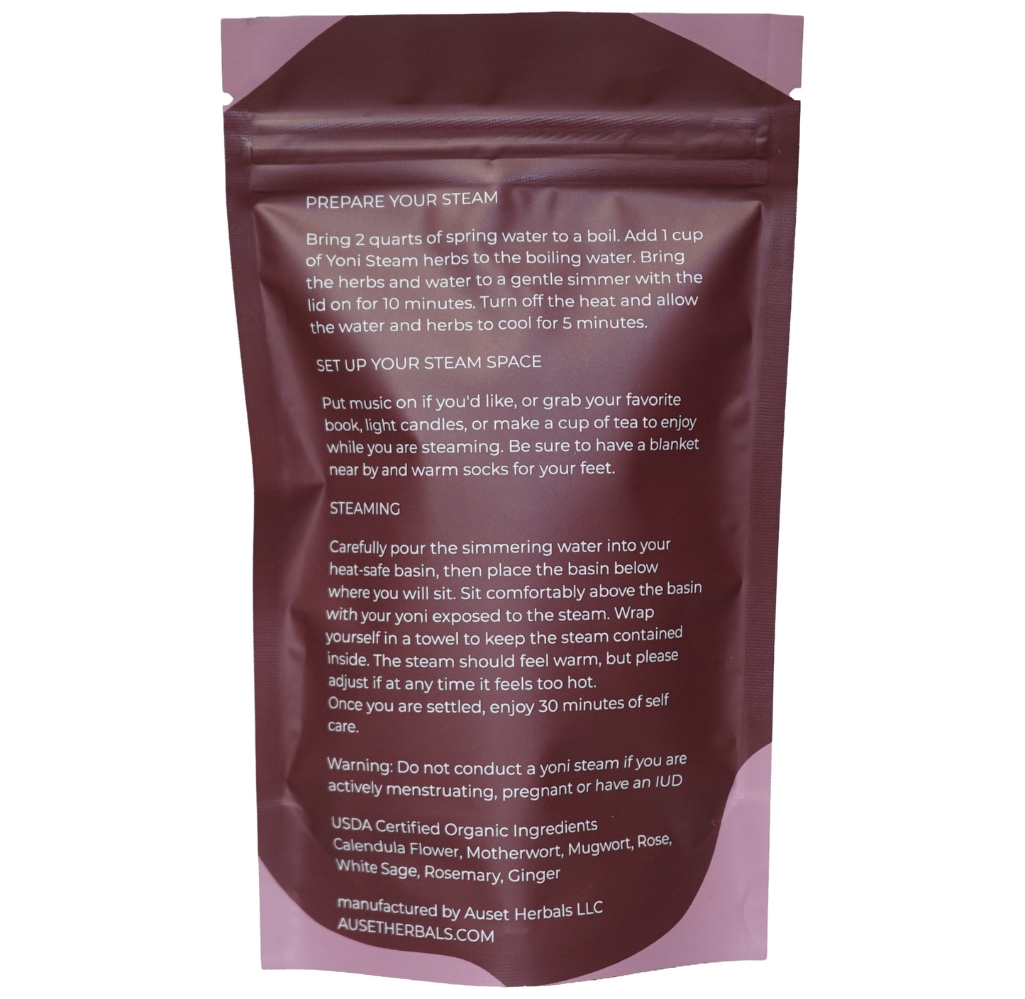 Yoni Steaming Herbs Calming Herbal Soothing Blend with White Sage & Rose Leaf Soothing Botanicals, Traditional Self-Care for Reproductive Health and Postpartum Recovery Calendula